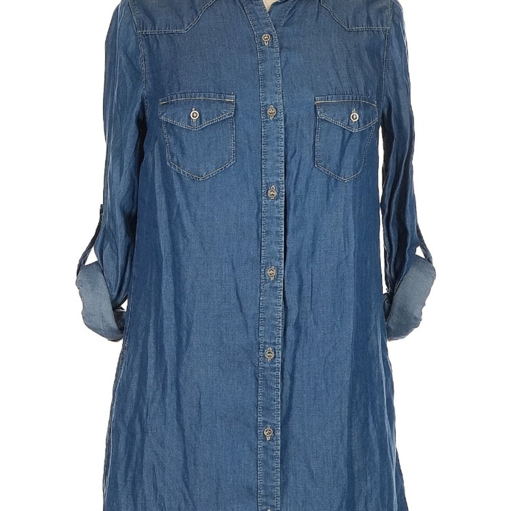 Love Culture Blue Denim Top